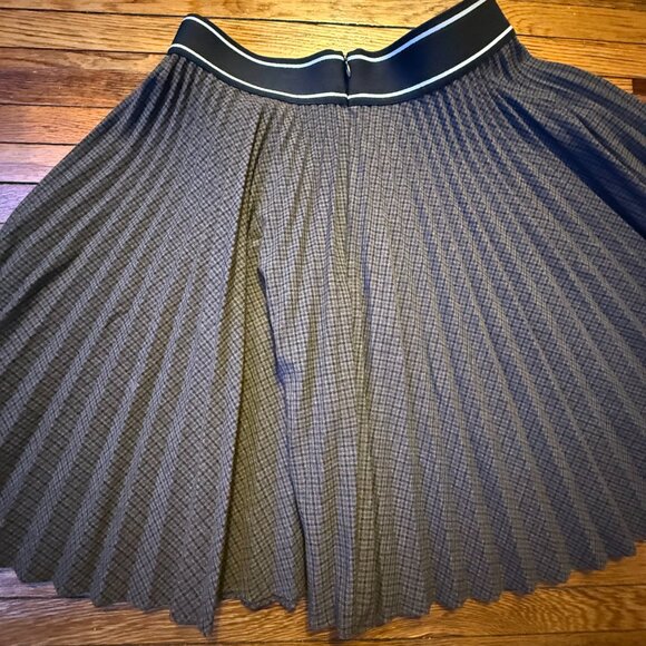 Sandro Pleated Checked Skirt - Picture 6 of 8